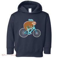 Slow Rider Funny Sloth Toddler Hoodie thumb 0