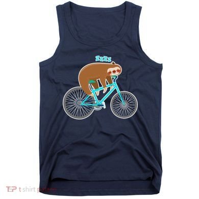 Slow Rider Funny Sloth Tank Top