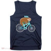 Slow Rider Funny Sloth Tank Top thumb 0