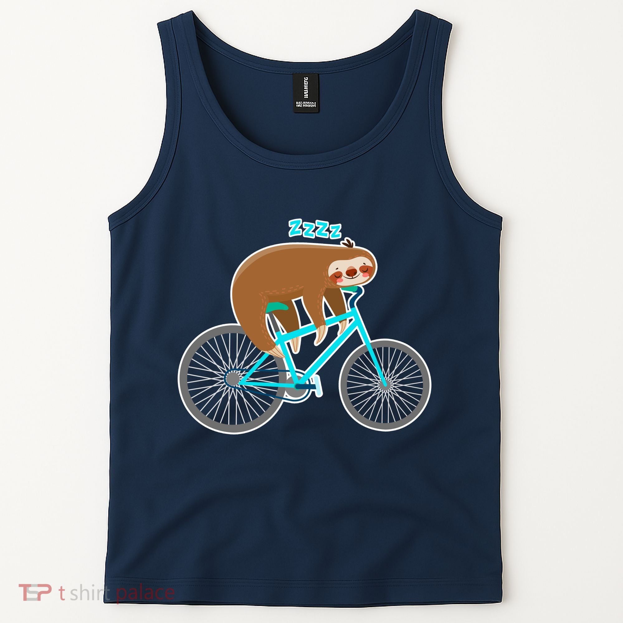 Slow Rider Funny Sloth Tank Top