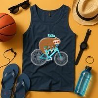 Slow Rider Funny Sloth Tank Top thumb 4