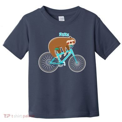 Slow Rider Funny Sloth Toddler T-Shirt
