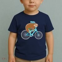 Slow Rider Funny Sloth Toddler T-Shirt thumb 2