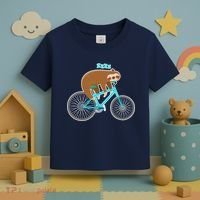 Slow Rider Funny Sloth Toddler T-Shirt thumb 3