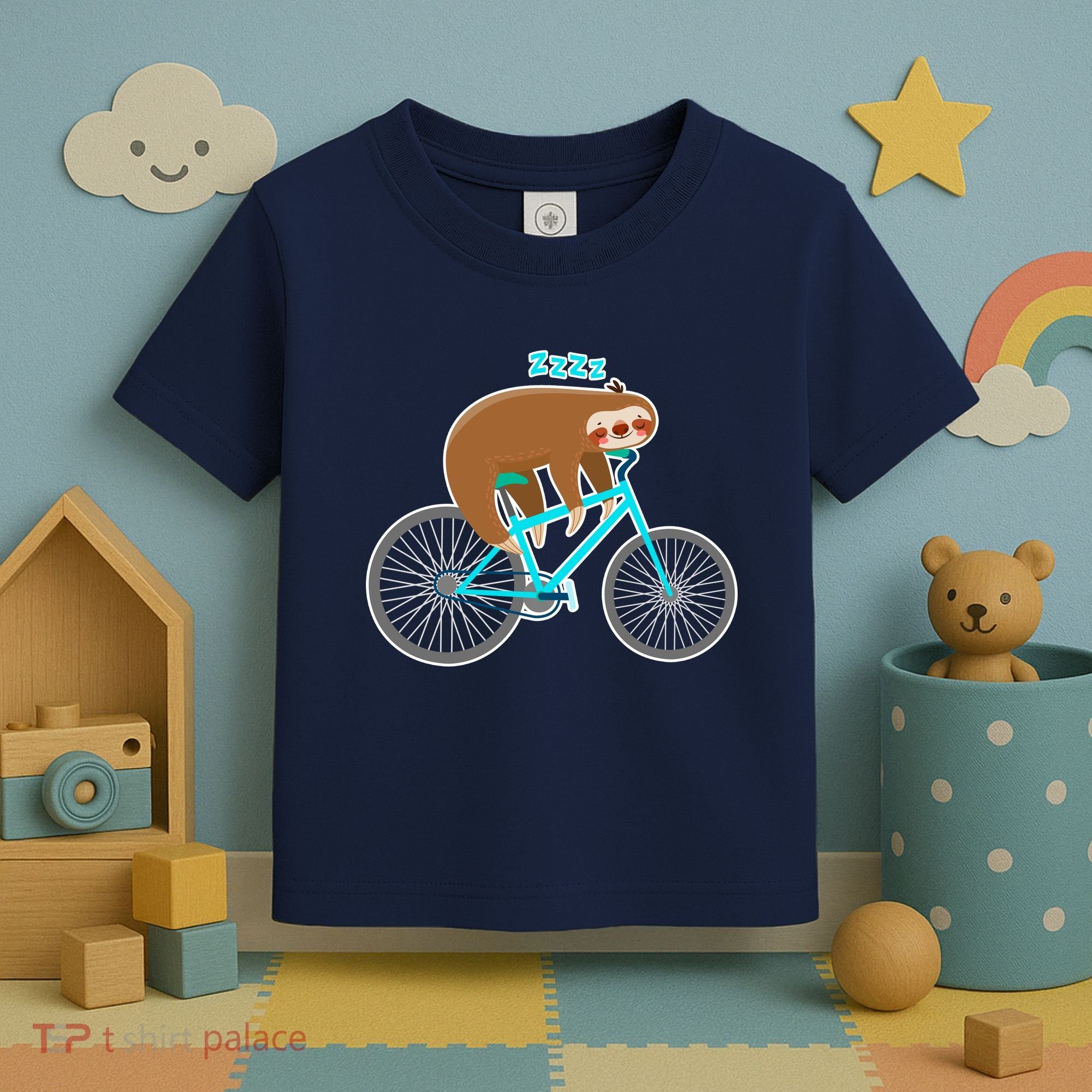 Slow Rider Funny Sloth Toddler T-Shirt