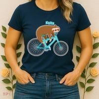 Slow Rider Funny Sloth Women's T-Shirt thumb 2