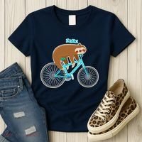 Slow Rider Funny Sloth Women's T-Shirt thumb 3