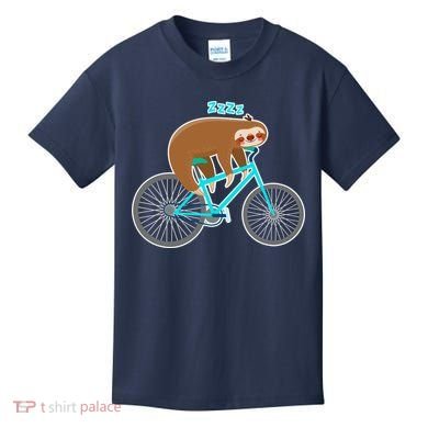 Slow Rider Funny Sloth Kids T-Shirt