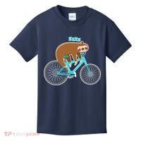 Slow Rider Funny Sloth Kids T-Shirt thumb 0