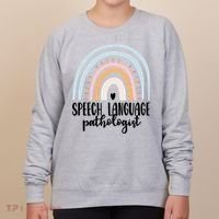 Speech Language Pathologist Speech Therapy Slp Gift Boho Great Gift Women's Sweatshirt thumb 0