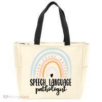 Speech Language Pathologist Speech Therapy Slp Gift Boho Great Gift Tote Bag thumb 0