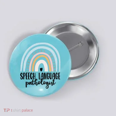Speech Language Pathologist Speech Therapy Slp Gift Boho Great Gift Button