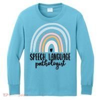 Speech Language Pathologist Speech Therapy Slp Gift Boho Great Gift Kids Long Sleeve Shirt thumb 0