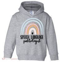 Speech Language Pathologist Speech Therapy Slp Gift Boho Great Gift Toddler Hoodie thumb 0