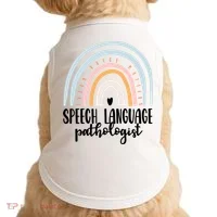 Speech Language Pathologist Speech Therapy Slp Gift Boho Great Gift Doggie Tank thumb 0
