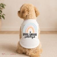 Speech Language Pathologist Speech Therapy Slp Gift Boho Great Gift Doggie Tank thumb 2