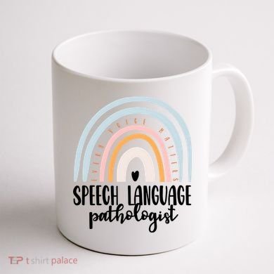 Speech Language Pathologist Speech Therapy Slp Gift Boho Great Gift Coffee Mug back