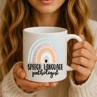 Speech Language Pathologist Speech Therapy Slp Gift Boho Great Gift Coffee Mug thumb 3
