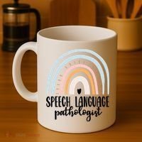 Speech Language Pathologist Speech Therapy Slp Gift Boho Great Gift Coffee Mug thumb 4