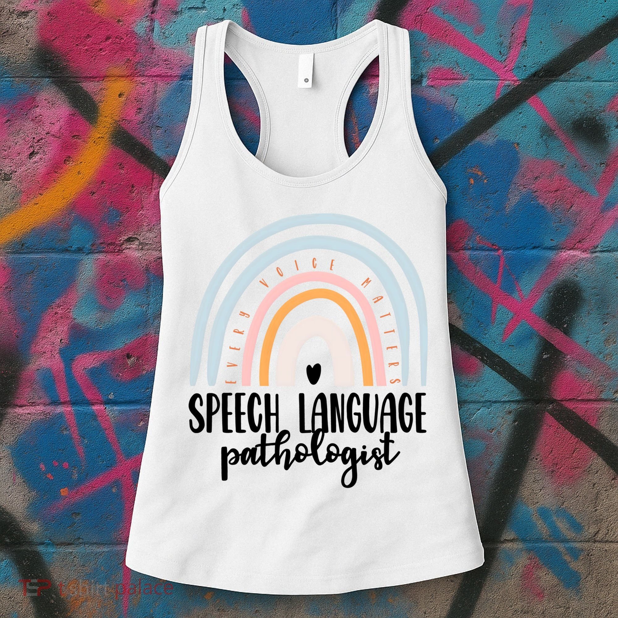 Speech Language Pathologist Speech Therapy Slp Gift Boho Great Gift Women's Tank Top