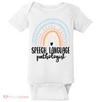 Speech Language Pathologist Speech Therapy Slp Gift Boho Great Gift Baby Bodysuit thumb 0