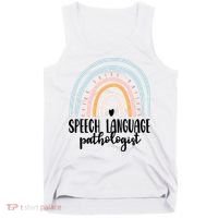 Speech Language Pathologist Speech Therapy Slp Gift Boho Great Gift Tank Top thumb 0
