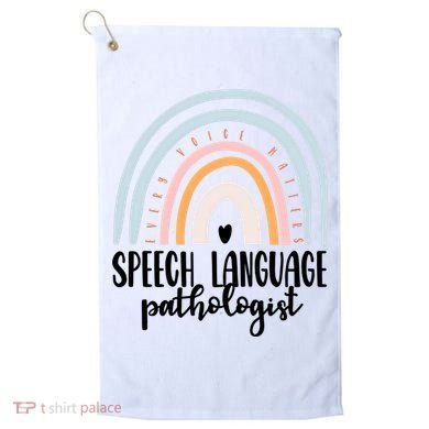 Speech Language Pathologist Speech Therapy Slp Gift Boho Great Gift Golf Towel
