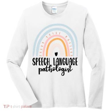 Speech Language Pathologist Speech Therapy Slp Gift Boho Great Gift Women's Long Sleeve Shirt