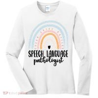 Speech Language Pathologist Speech Therapy Slp Gift Boho Great Gift Women's Long Sleeve Shirt thumb 0