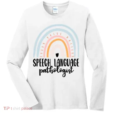 Speech Language Pathologist Speech Therapy Slp Gift Boho Great Gift Women's Long Sleeve Shirt