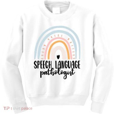Speech Language Pathologist Speech Therapy Slp Gift Boho Great Gift Kids Sweatshirt