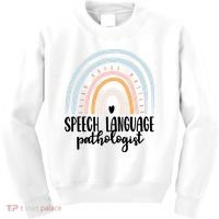 Speech Language Pathologist Speech Therapy Slp Gift Boho Great Gift Kids Sweatshirt thumb 0