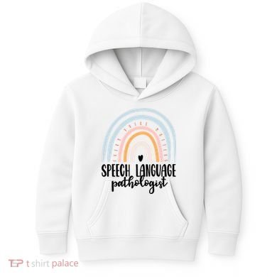 Speech Language Pathologist Speech Therapy Slp Gift Boho Great Gift Kids Hoodie
