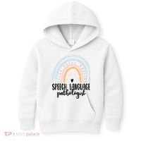 Speech Language Pathologist Speech Therapy Slp Gift Boho Great Gift Kids Hoodie thumb 0