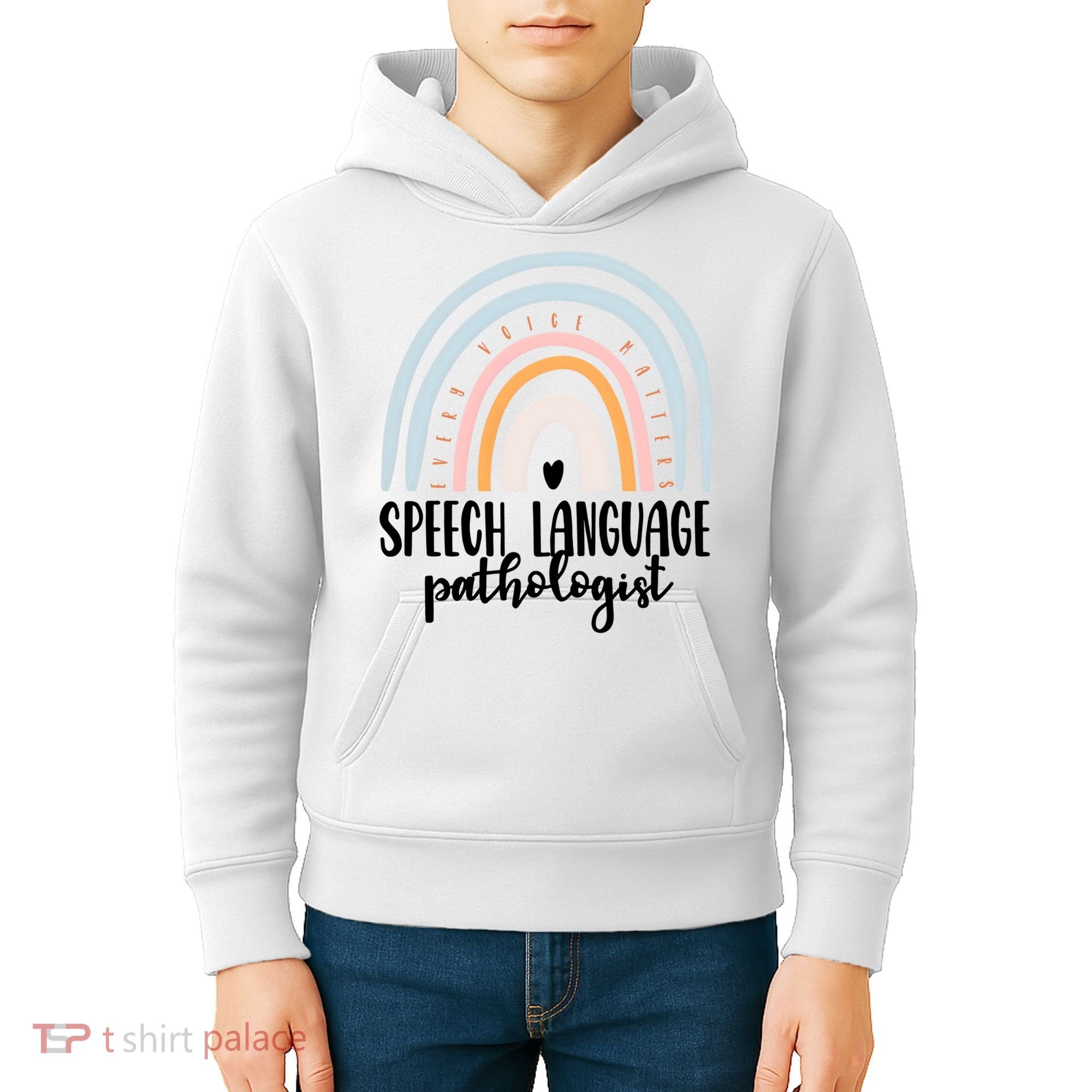 Speech Language Pathologist Speech Therapy Slp Gift Boho Great Gift Kids Hoodie