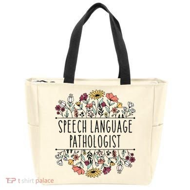 Speech Language Pathologist SLP Speech Therapy Pathology Tote Bag