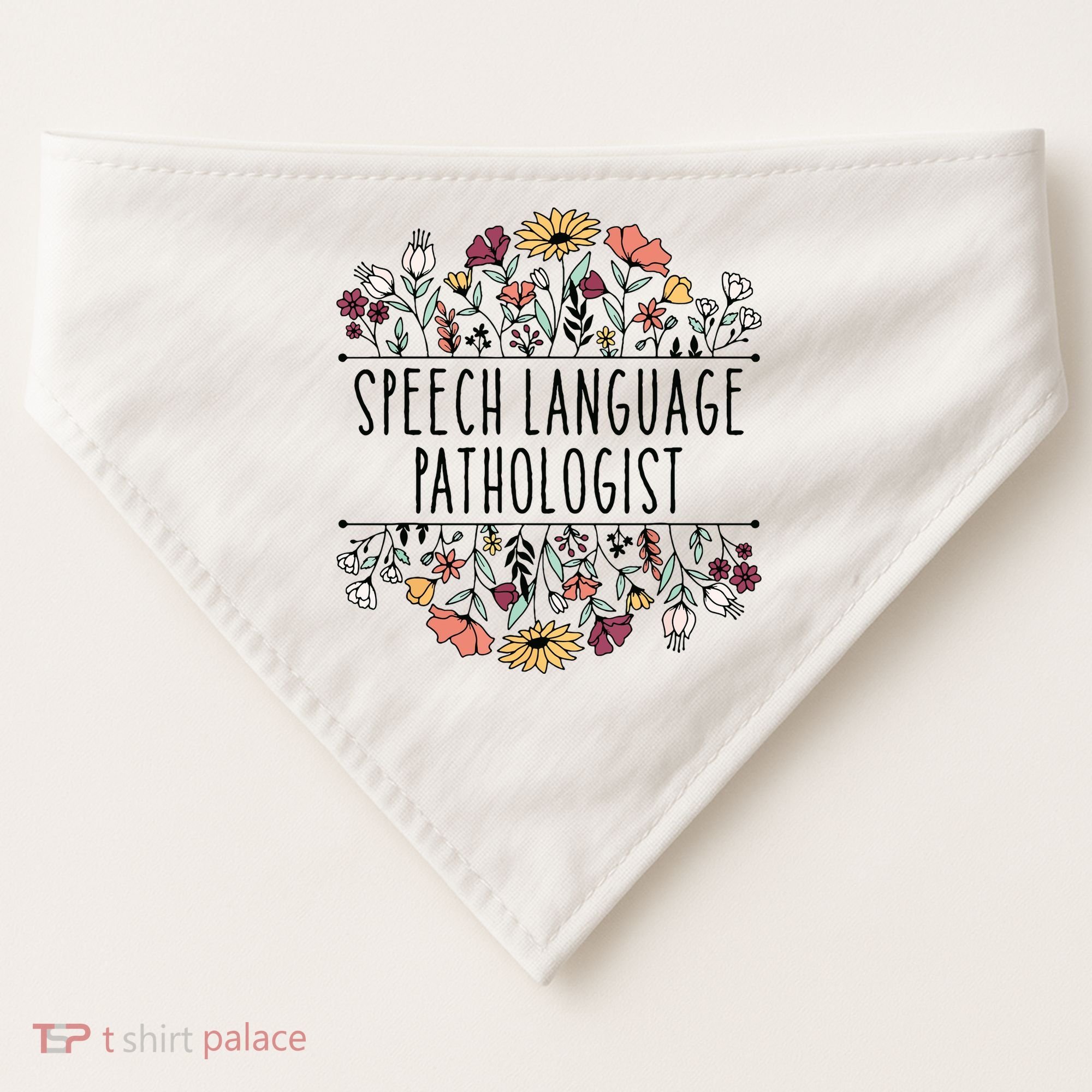Speech Language Pathologist SLP Speech Therapy Pathology USA-Made Doggie Bandana