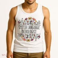 Speech Language Pathologist SLP Speech Therapy Pathology Tank Top thumb 3