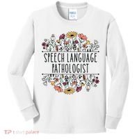 Speech Language Pathologist SLP Speech Therapy Pathology Kids Long Sleeve Shirt thumb 0