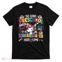 So Long Preschool Kindergarten Here I Come Graduation T-Shirt thumb 0
