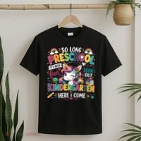So Long Preschool Kindergarten Here I Come Graduation T-Shirt thumb 2
