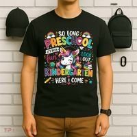 So Long Preschool Kindergarten Here I Come Graduation T-Shirt thumb 6