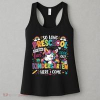 So Long Preschool Kindergarten Here I Come Graduation Women's Tank Top thumb 3
