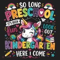 So Long Preschool Kindergarten Here I Come Graduation Hat thumb 2