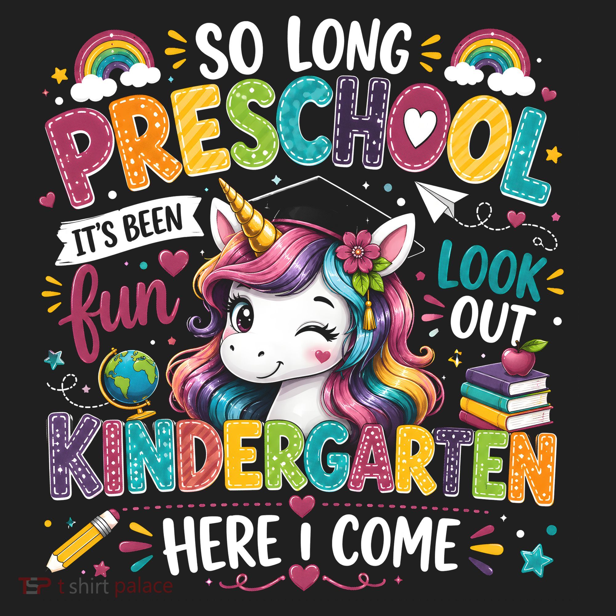 So Long Preschool Kindergarten Here I Come Graduation Hat