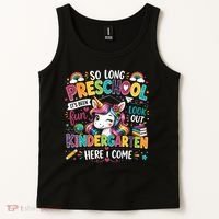 So Long Preschool Kindergarten Here I Come Graduation Tank Top thumb 2