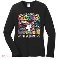 So Long Preschool Kindergarten Here I Come Graduation Women's Long Sleeve Shirt thumb 0