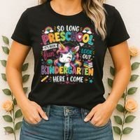 So Long Preschool Kindergarten Here I Come Graduation Women's T-Shirt thumb 2