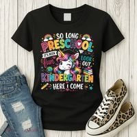 So Long Preschool Kindergarten Here I Come Graduation Women's T-Shirt thumb 3