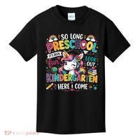 So Long Preschool Kindergarten Here I Come Graduation Kids T-Shirt thumb 0